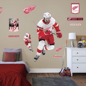 Bobby Ryan 2021 for Detroit Red Wings - Officially Licensed NHL Removable Wall Decal Life-Size Athlete + 11 Decals by Fathead |