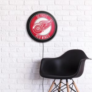 Detroit Red Wings: Officially Licensed NHL Round Slimline Illuminated Wall Sign 14" x 18" by Fathead