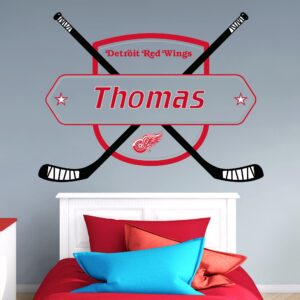 Detroit Red Wings: Personalized Name - Officially Licensed NHL Transfer Decal 51.0"W x 38.0"H by Fathead | Vinyl