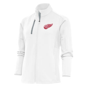 Women's Antigua White Detroit Red Wings Team Logo Generation Full-Zip Jacket
