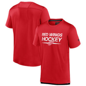 Men's Fanatics Branded Red Detroit Red Wings Authentic Pro Tech T-Shirt